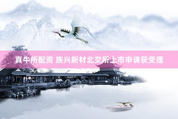 真牛所配资 族兴新材北交所上市申请获受理